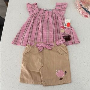 Pink Plaid Kids Matching Set